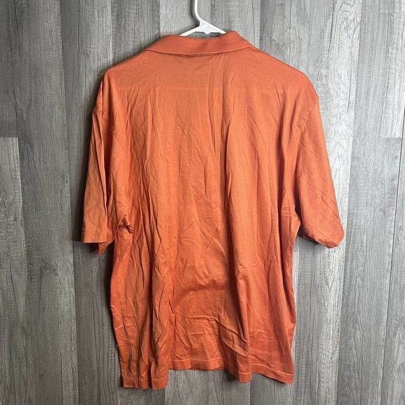 MASTERS - AMEN CORNER - AUGUSTA NATIONAL Large Orange GOLF POLO Men’s Size L - Picture 5 of 7